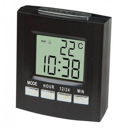 Говорять настільні годинники Vkstar Vst-7027c з термометром, фото 2