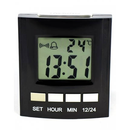 Говорять настільні годинники Vkstar Vst-7027c з термометром, фото 2