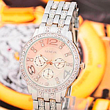 Зовнішній годинник жіночий із ремінцем, жіночий срібний стрілковий годинник, фото 6