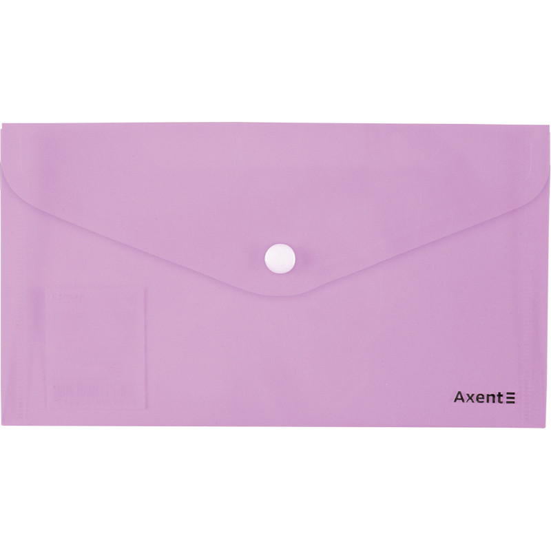 Папка-конверт "Axent" 1414-36 Pastelini на кнопці DL бузкова - фото 1 - id-p1562101864