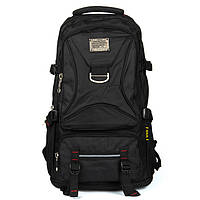 Вместительный крепкий городской, туристический рюкзак Royal Mountain черного цвета, с расширением, нейлон