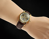Жіночий золотий механічний годинник, Годинник жіночий стильний наручний, фото 2