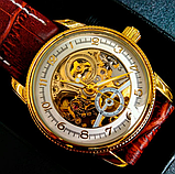 Жіночий золотий механічний годинник, Годинник жіночий стильний наручний, фото 9