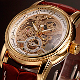 Жіночий золотий механічний годинник, Годинник жіночий стильний наручний, фото 8