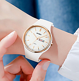 Красиві білі годинники жіночі, Модні жіночі годинники, фото 3