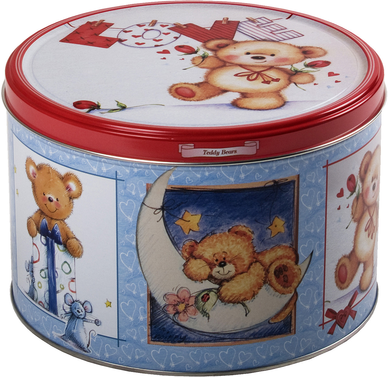 Святкове печиво Teddy Bears Jacobsens Bakery Данія 300 г в жерстяній банці, фото 1