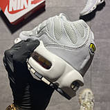 Чоловічі / жіночі кросівки Nike Air Max TN Plus Total White, білі шкіряні кросівки найк аір макс тн плюс аїр, фото 4