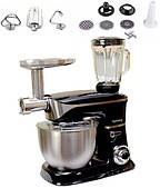 Кухонний комбайн 3 в 1 Rainberg Блендер Тістоміс Міксер Потужність 2200 Вт, 5 л, 6 швидкостей, Білий