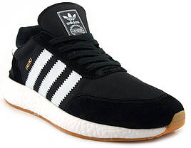 Кросівки Adidas Iniki Runner Black White Gum, фото 4
