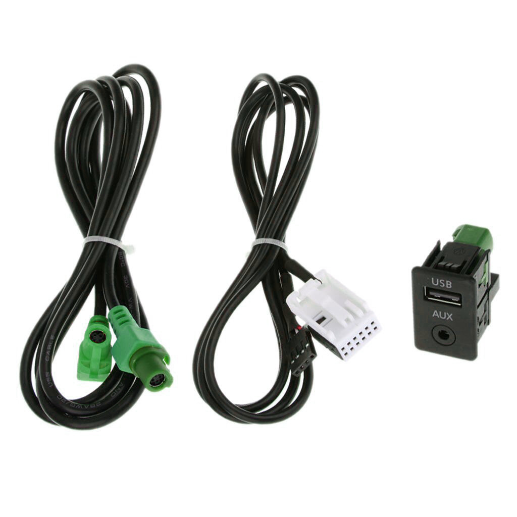 USB AUX панель і кабель для штатних магнітол BMW 3 5 серії E87 E90 E91 E92 X5 X6 CIC, юсб аукс адаптер порт
