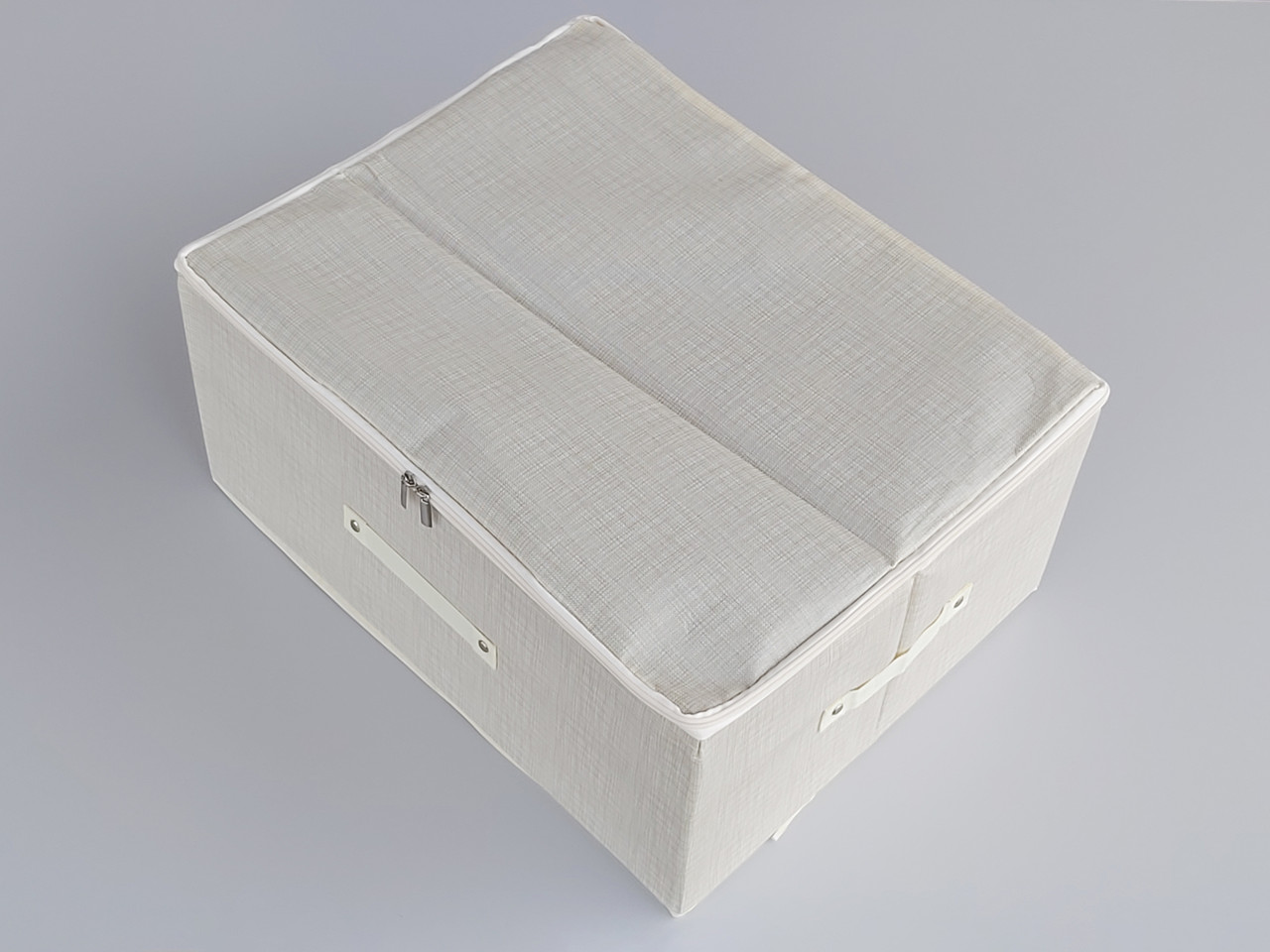 Коробка-органайзер SR51  Ш 51*Д 40*24 см. Колір бежевий для зберігання одягу, взуття чи невеликих предметів, фото 1