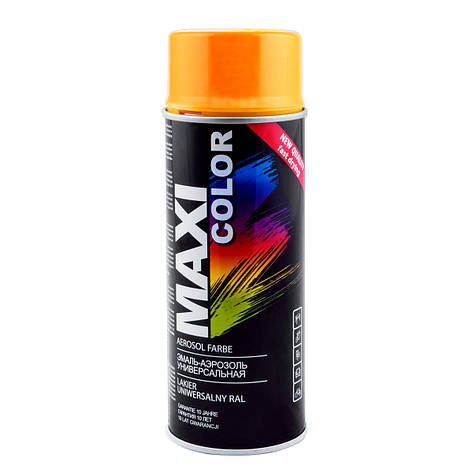 Аерозольна емаль універсальна декоративна Maxi Color - балончик 400 мл (Нідерланди) RAL 1028, фото 1
