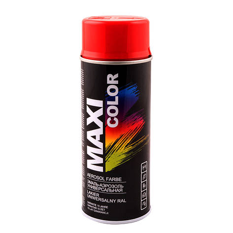Аерозольна емаль універсальна декоративна Maxi Color - балончик 400 мл (Нідерланди) RAL 3001, фото 1