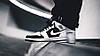Кросівки Nike Air Jordan 1 Mid White Black Tuxedo, фото 7