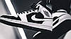 Кросівки Nike Air Jordan 1 Mid White Black Tuxedo, фото 8