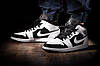 Кросівки Nike Air Jordan 1 Mid White Black Tuxedo, фото 11