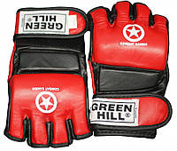 Перчатки для боевого САМБО "MMA-0027" GREEN HILL Кожзам