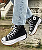 Кеди Converse Run Star Hike Hi Black White Gum, фото 8