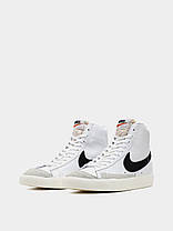 Кросівки Nike Blazer Mid 77 Vintage White Black, фото 4
