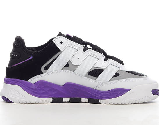 Кросівки Adidas Niteball White Black Purple, фото 1