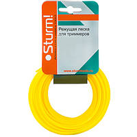 Лісочка для тріммера Sturm 2.7 мм, 15 м (зірка) yellow (GT 3535 2.7.8)