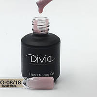 Базовое покрытие с волокнами Divia Fiber Overlay Gel (FO08 Barely There), 8ml