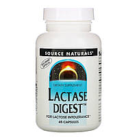 Лактаза, 30 мг, Lactase Digest, Source Naturals, 45 капсул