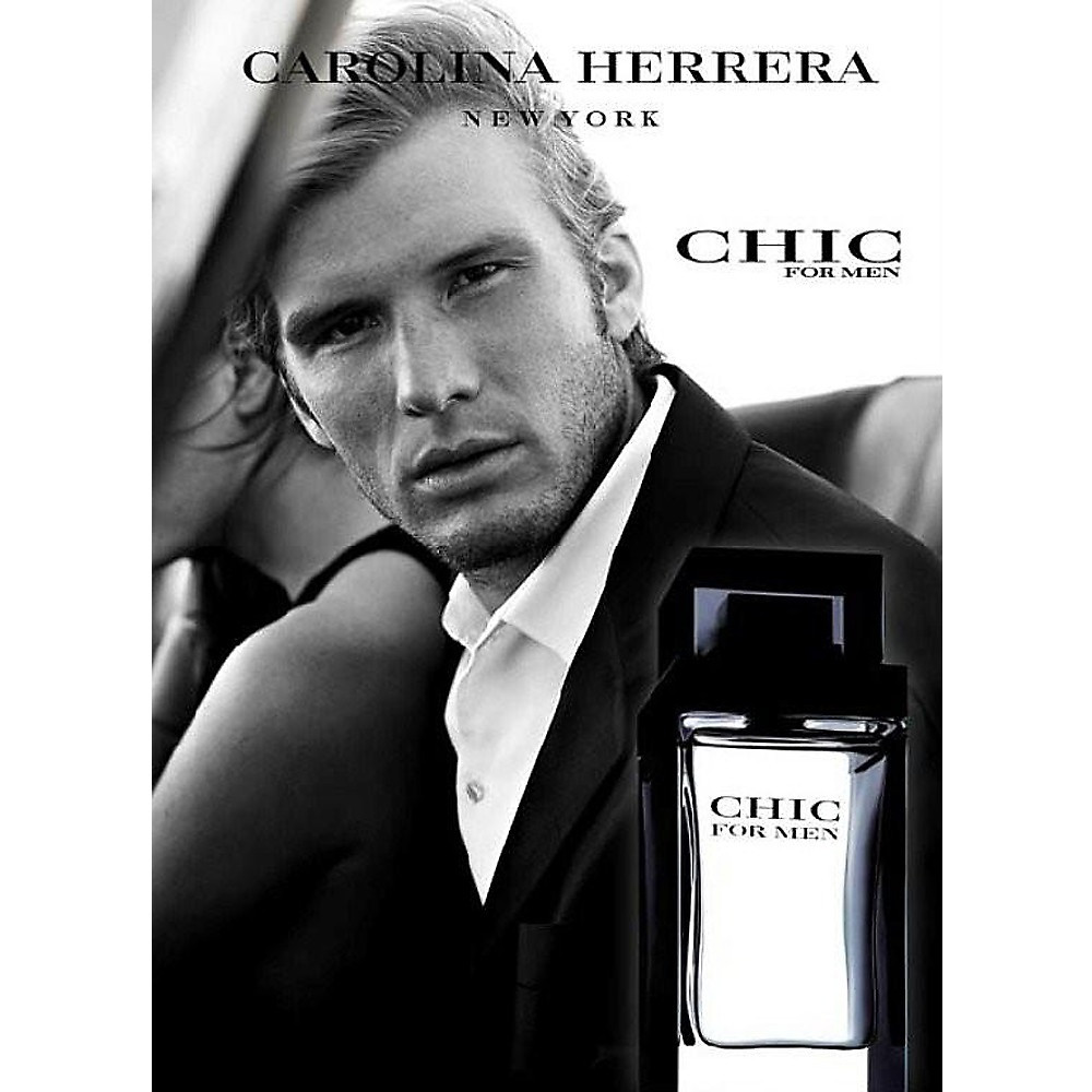 Чоловіча туалетна вода Carolina Herrera Chic (деревне пряний аромат)