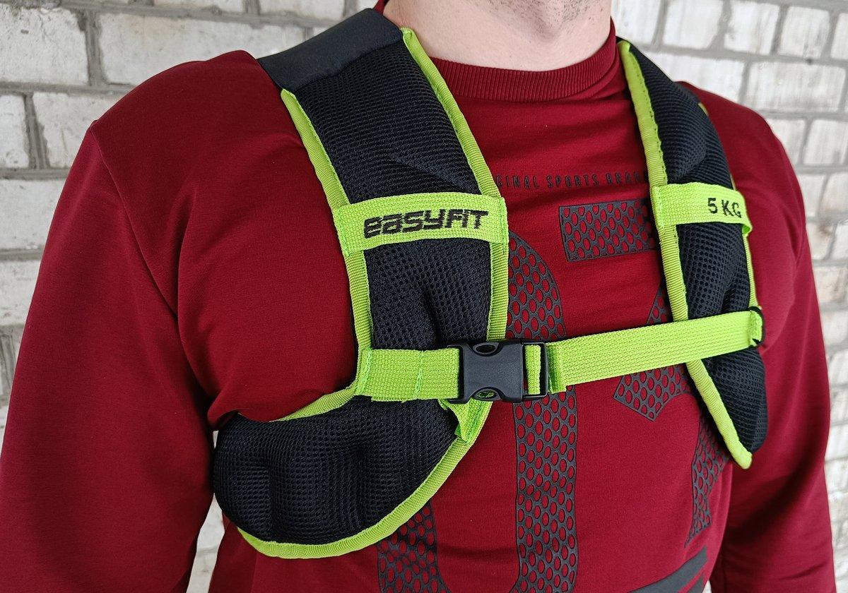 Жилет-утяжелитель EasyFit JetPack 5 кг с металлическими шариками - фото 3 - id-p1569339808