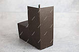 Кут жолоба металевого 90 градусів квадратного перерізу коричневий RAL 8017, фото 2