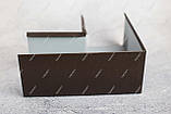 Кут жолоба металевого 90 градусів квадратного перерізу коричневий RAL 8017, фото 7