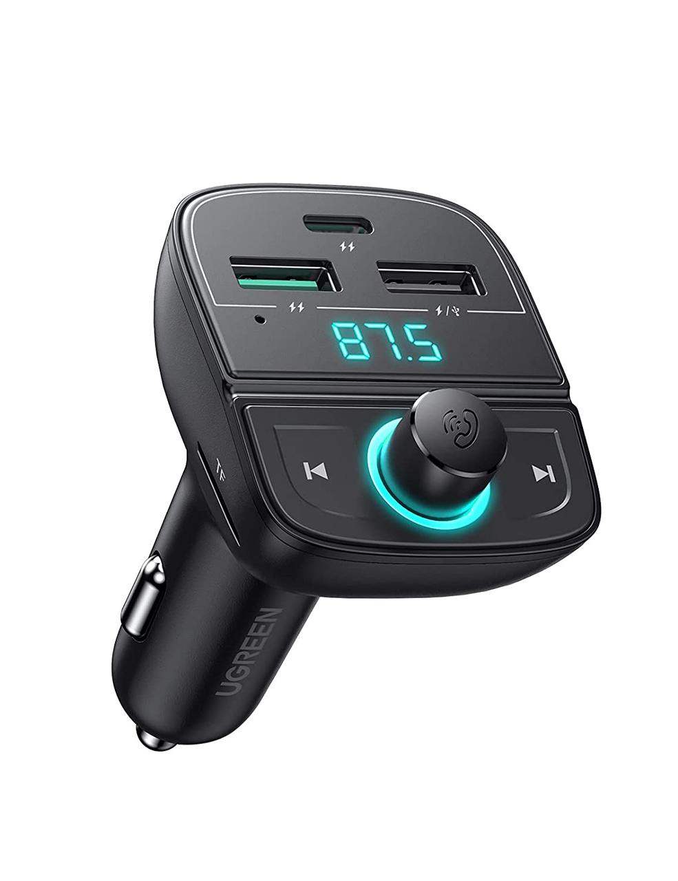 Автомобільний зарядний пристрій для телефона UGREEN Bluetooth FM Transmitter Black (CD229)
