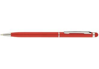 Ручка кул син Economix STYLUS E10308-03 в уп 50 шт корпус метал червоний
