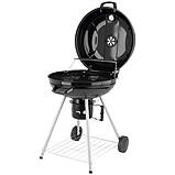 Гриль круглий вугільний Ø= 57 см на 4 ніжках (2 з колесами) з кришкою LUND 99584 (Польща), фото 2