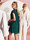 Двошарова коктейльна жіноча сукня із фатину з пайєтками, фото 2