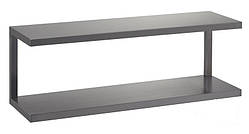 Полиця відкрита двоярусна з нержавіючої сталі