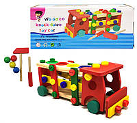 Конструктор машинка Wooden Toy Car SKL88-342654