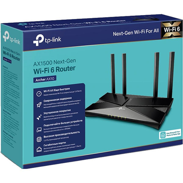 Маршрутизатор TP-Link Archer AX10 - фото 4 - id-p1569380106