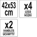 Кошик для вогнища сталева 42х53 см на 4-х ніжках LUND 99702 (Польща), фото 5