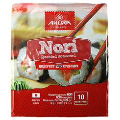 Листя норі сухі Акура Akura 28g 10листів 10шт/ящ (Код: 00-00006398)