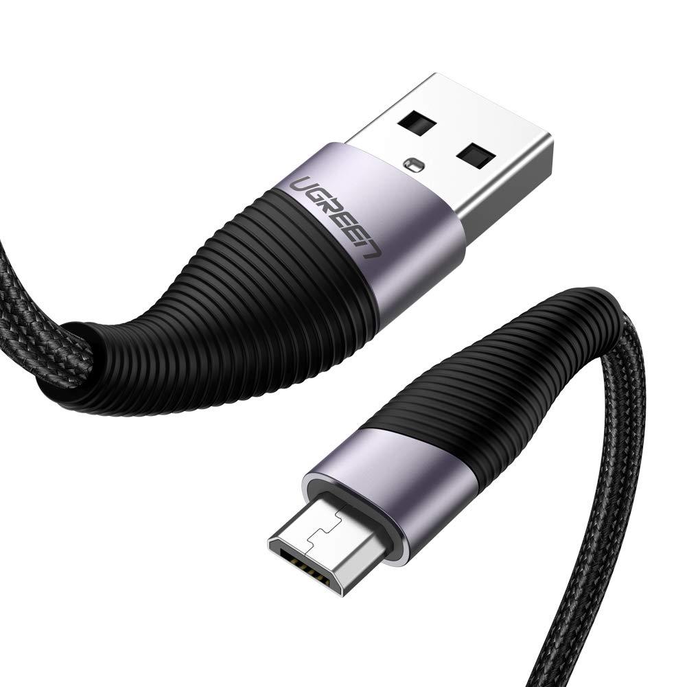Micro USB кабель зарядний для швидкого заряджання USB 2.0 A на Micro USB Android UGREEN 2 м Black (ED017)