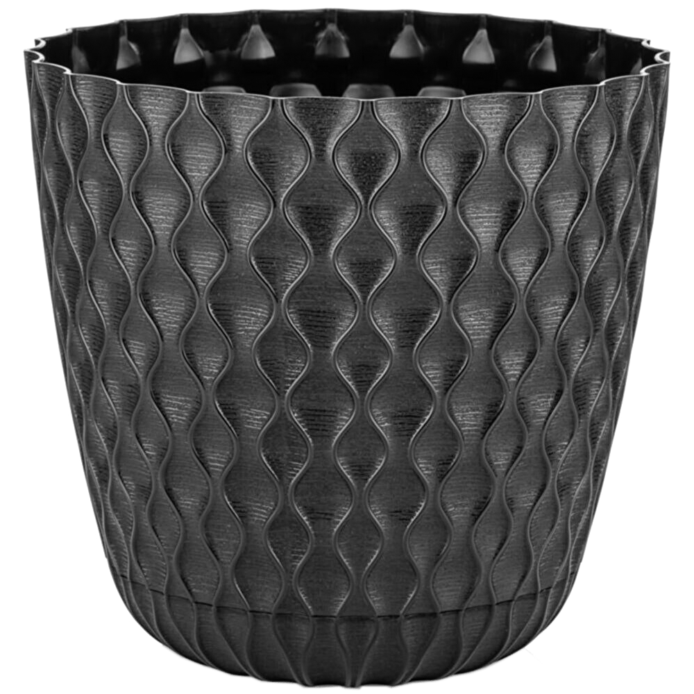 Горщик для квітів Venus 10 л чорний, фото 1