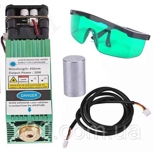 Лазерний 20W гравер 6565 з ЧПУ, лазерний верстат, гравірувальний верстат, фото 3