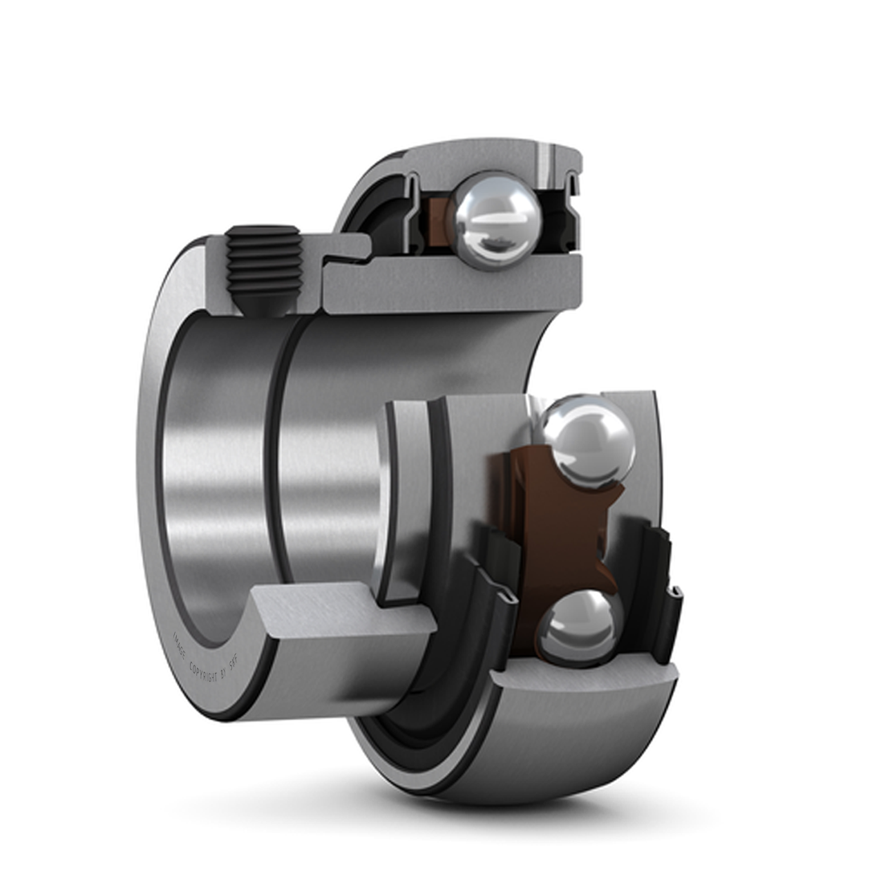 Підшипник YEL 205-2DW/AG, SKF (Швеція), 25х52х44,4 мм, кульковий радіальний