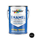 Емаль алкідна Kompozit чорна матова 12кг