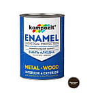 Емаль алкідна Kompozit шоколадна 2,8кг