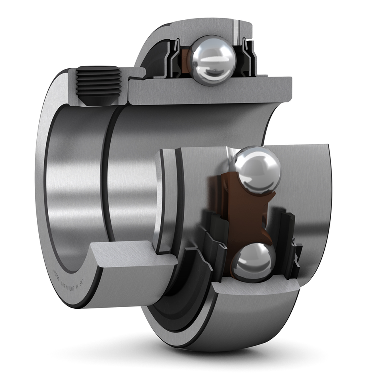 Підшипник YEL 207-106-2DW/AG, SKF (Швеція), 34,925х72х51,1 мм, кульковий радіальний