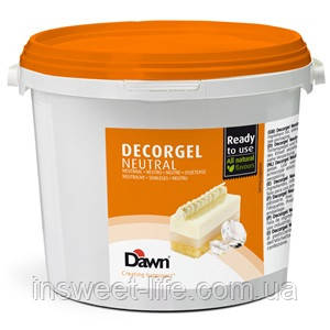 Кондитерський гель неітральний Dawn Dekorgel 3 кг/відро