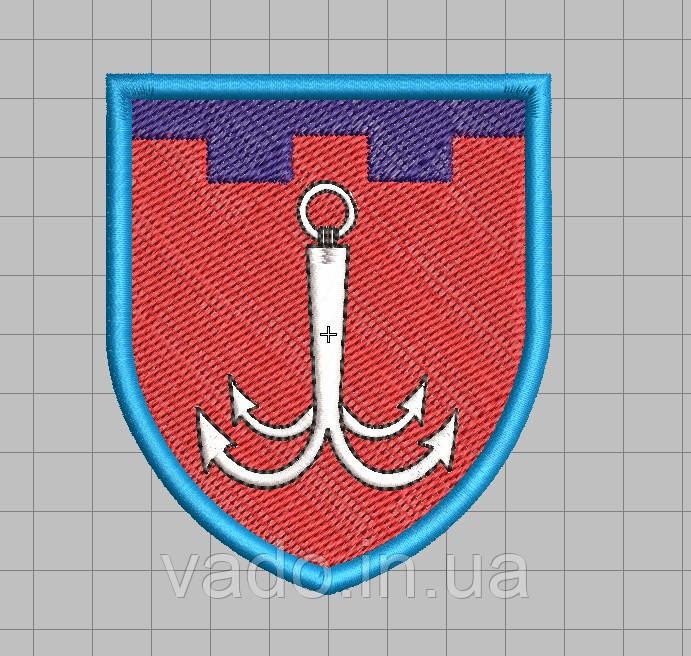 Нарукавний знак - 122-га окрема бригада територіальної оборони ЗСУ