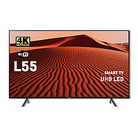 Безрамочный телевизор TV Plhilips Led TV L55 I Android 13.0 I Wi-Fi I Smart I USB 3.0